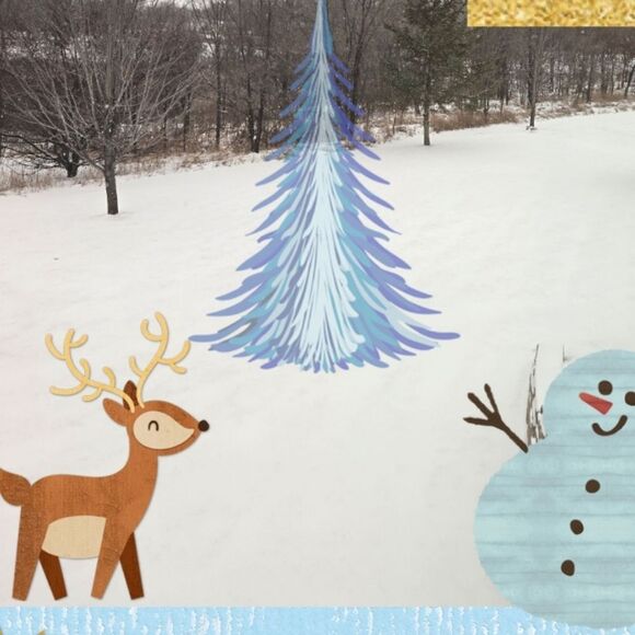 FREE WINTER SEASONAL Print reusable bag w purchase Liberty Bank Blue Tote Bag - Picture 9 of 9